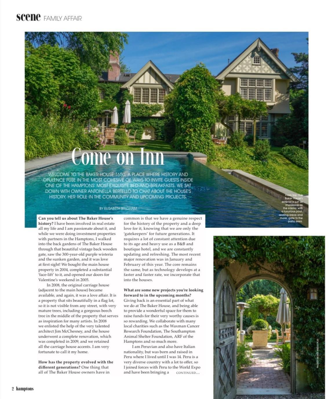 The Baker House 1650 Bed and Breakfast East Hampton Eksteriør billede